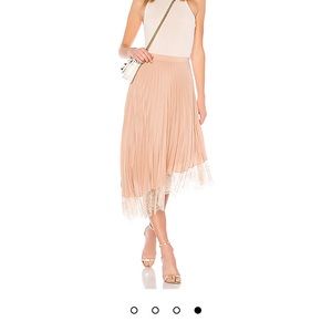 ALC Claude Pleated Lace Skirt Blush Sz 2